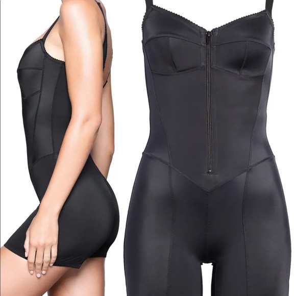 NEW! SKIMS Glam Short Bodysuit BLACK SIZE 2X 0900 - Picture 2 of 6